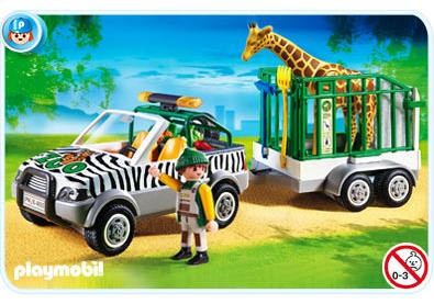 Véhicule de zoo avec remorque 4855A PLAYMOBIL®